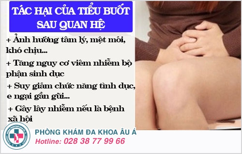 tiểu buốt sau quan hệ